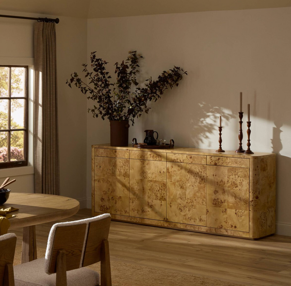 Mullins Sideboard - Natural Mappa Burl
