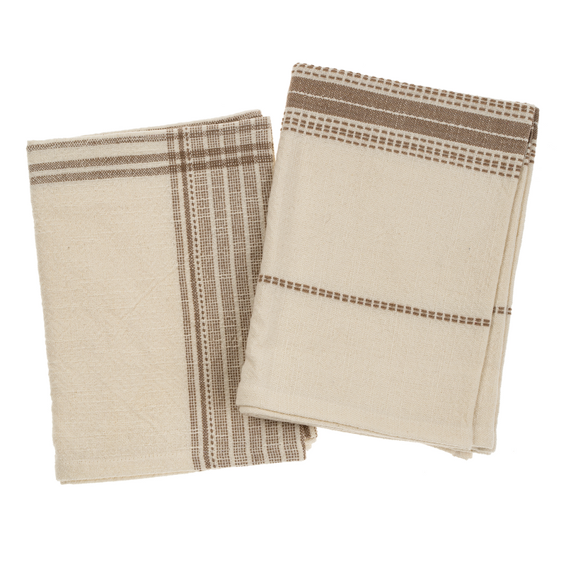 Portofino Tea Towels - Set of 2 - Taupe