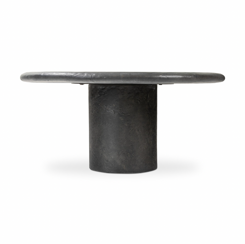 Bonnie Coffee Table - Textured Black Concrete