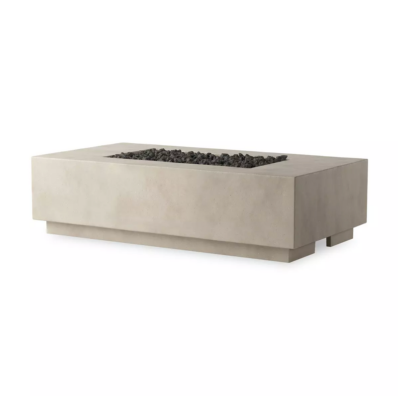 Kenton Outdoor Fire Table - Natural Concrete