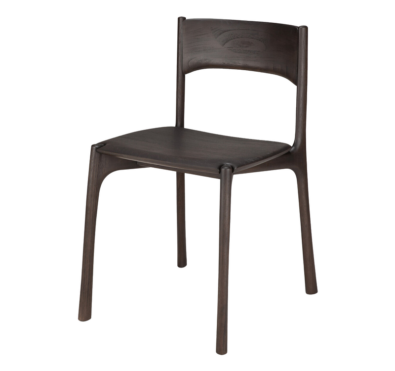 PI Dining Chair - Teak Dark Brown