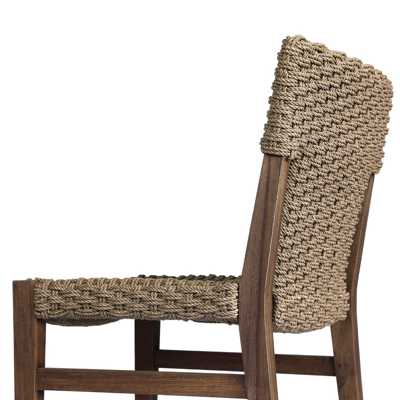 Cromwell Outdoor Dining Chair - Dark Textured Woven