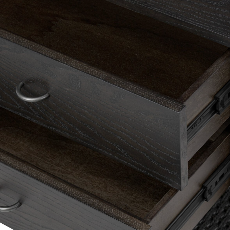 Zuma Nightstand - Smoked Black Ash Veneer
