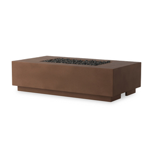 Kenton Outdoor Fire Table - Clay Concrete