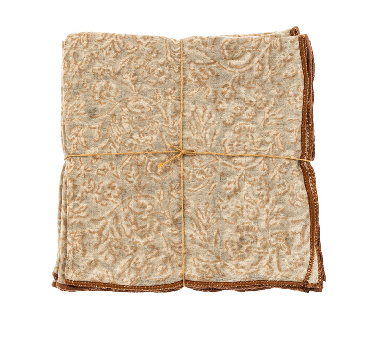 Saanvi Block Print Napkins Set of Four