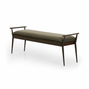 Charlotte Bench - Modern Velvet Loden