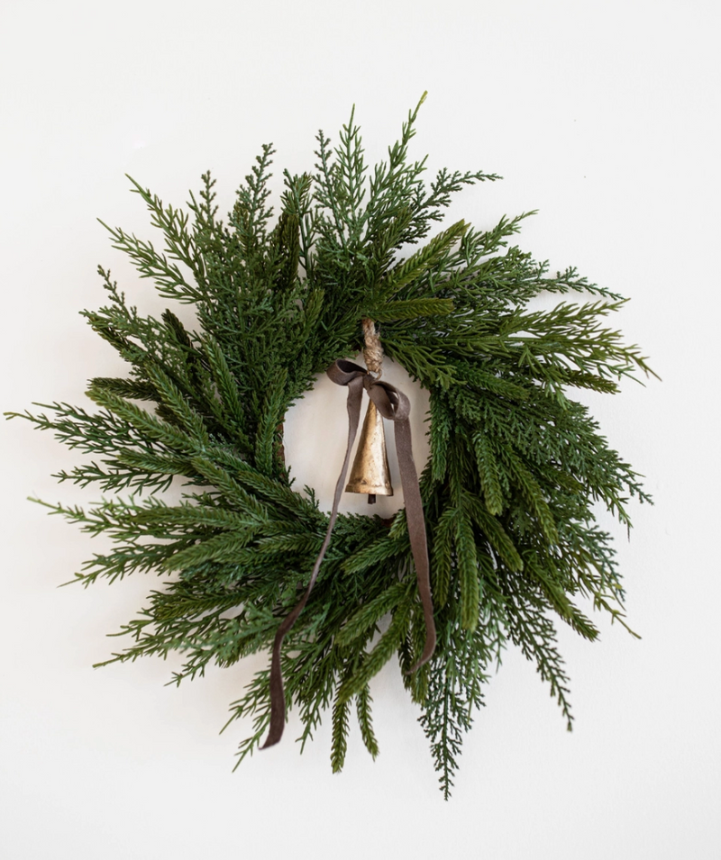 Norfolk and Cypress Real Touch Mix Wreath Mini