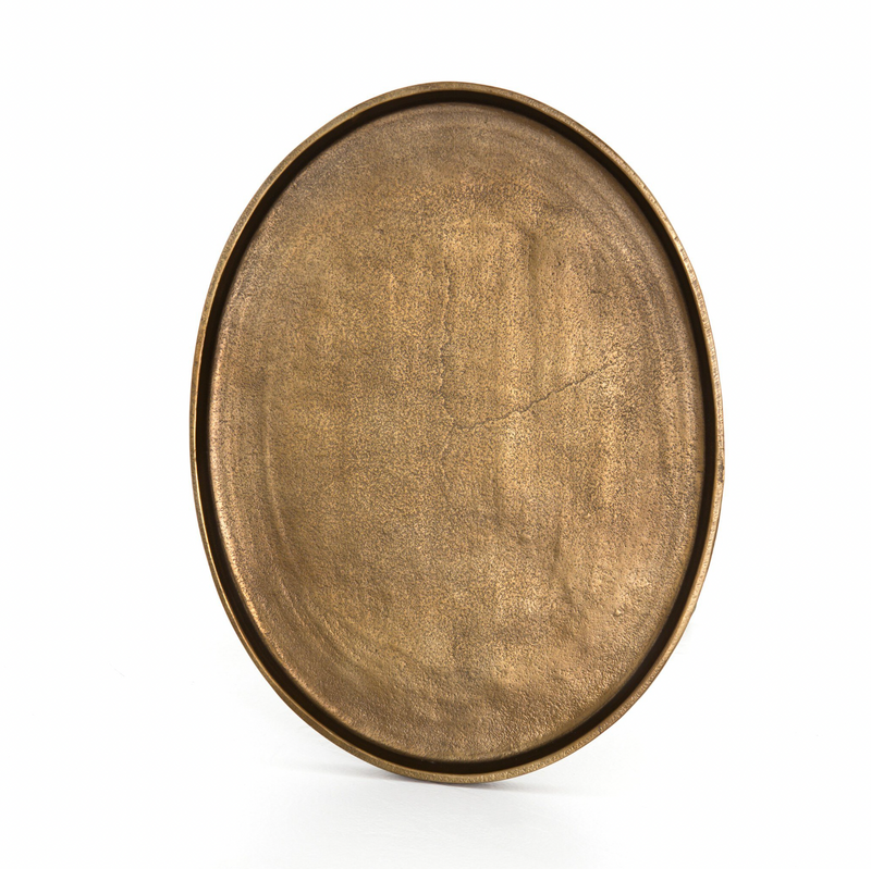 Schmidt Accent Table - Raw Antique Brass