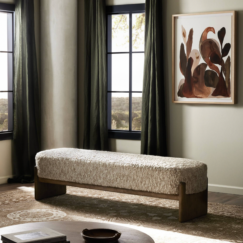 Kirby Accent Bench - Solema Cream