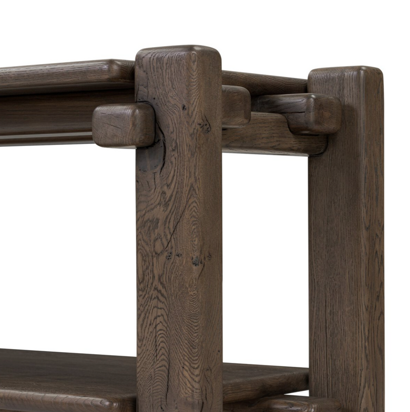 Marcia Low Console Table - Grey Reclaimed French Oak