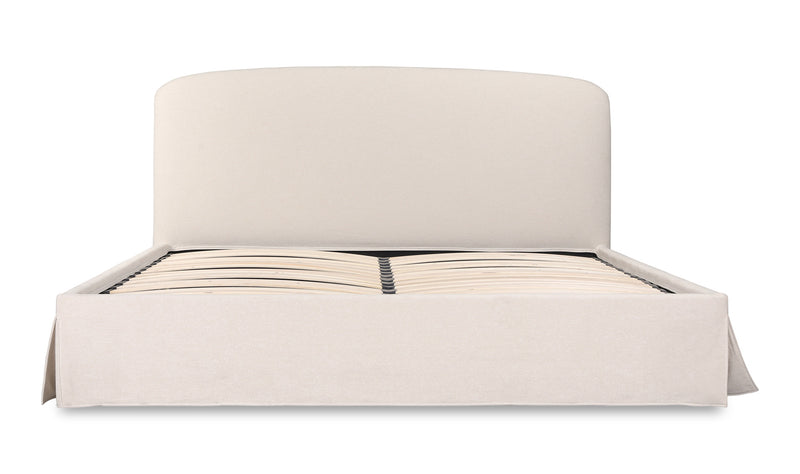 Reece Storage Bed - Cream