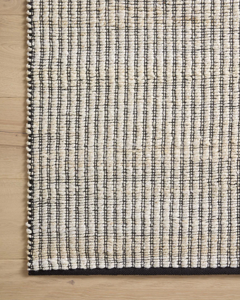 Colton Ivory and Black Area Rug