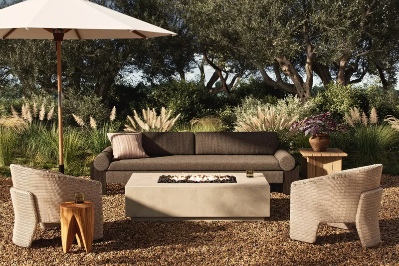 Kenton Outdoor Fire Table - Natural Concrete