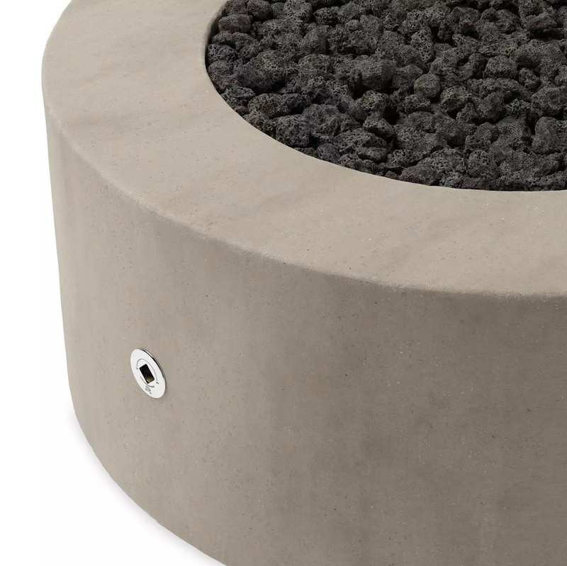 Damian Outdoor Fire Table - Natural Concrete