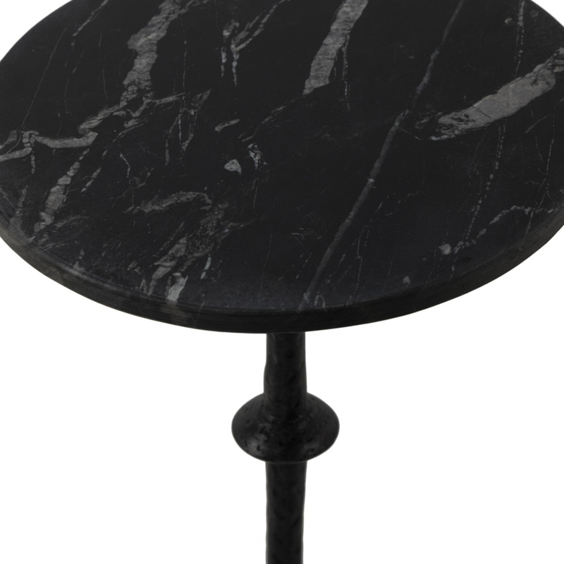 Jocelyn End Table - Black Marble