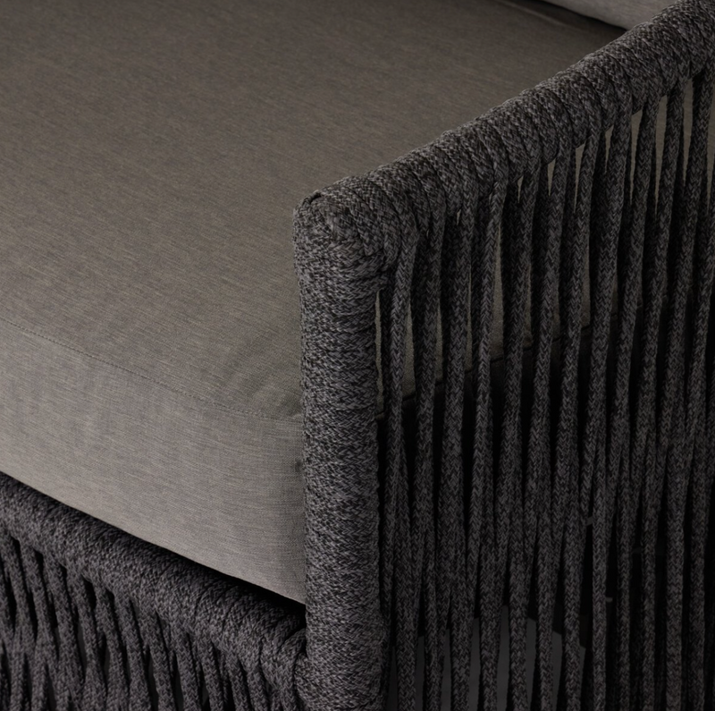 Porto Outdoor Swivel Chair - Venao Charcoal