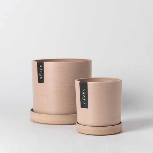 Earth Tone Planters &amp; Saucers