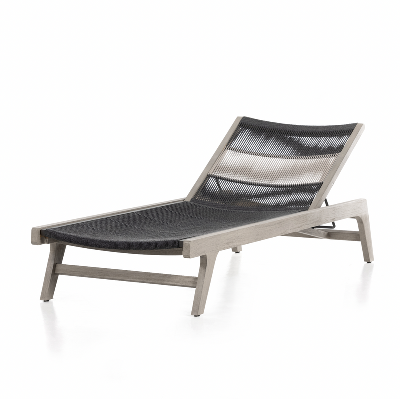 Julian Outdoor Chaise - Weathered Grey