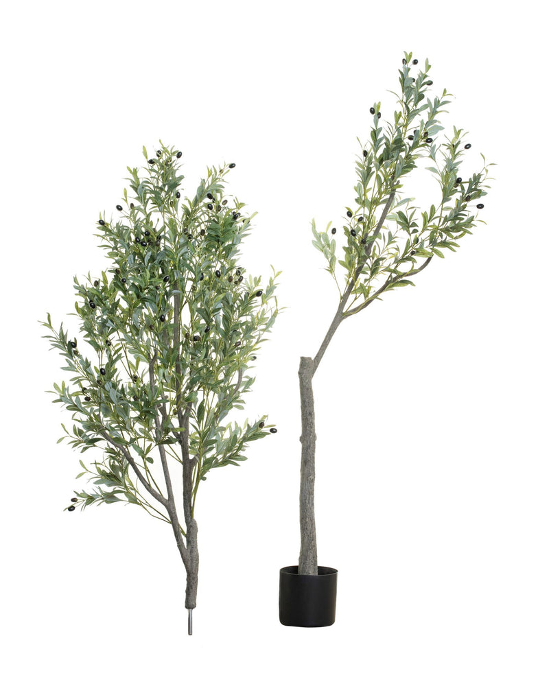 Faux Potted 8' Olive Tree