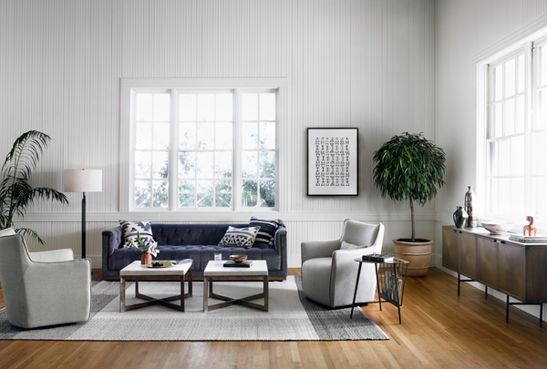 Kimble Swivel Chair - Noble Platinum