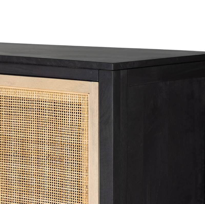 Caprice Cabinet - Black Wash and Natural