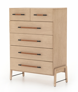 Rosedale 6 Drawer Tall Dresser - Yucca Oak