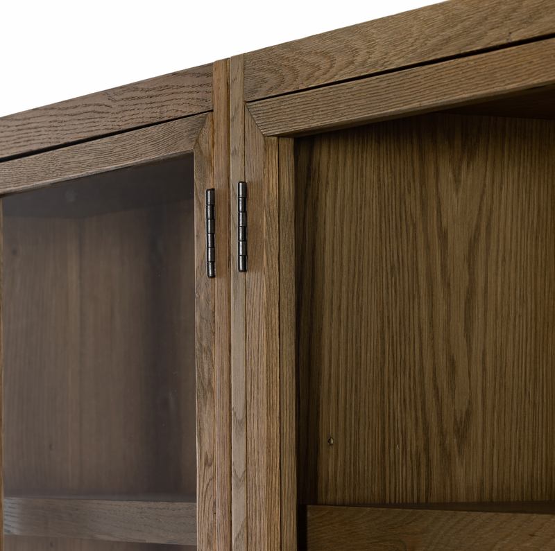 Millie Double Cabinet - Drifted Oak Solid