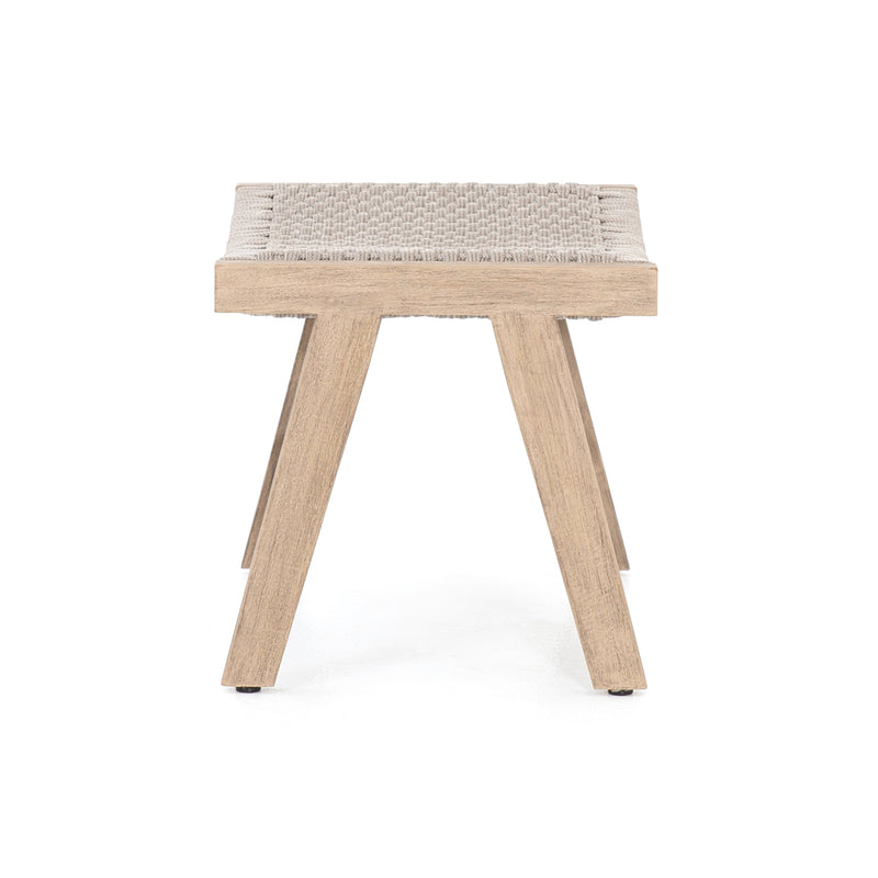 Delano Outdoor Footstool - Washed Brown