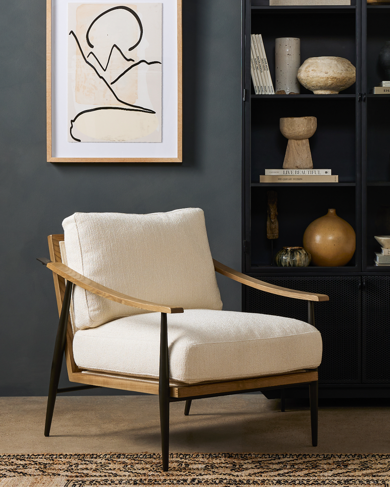 Kennedy Arm Chair - Kerbey Ivory