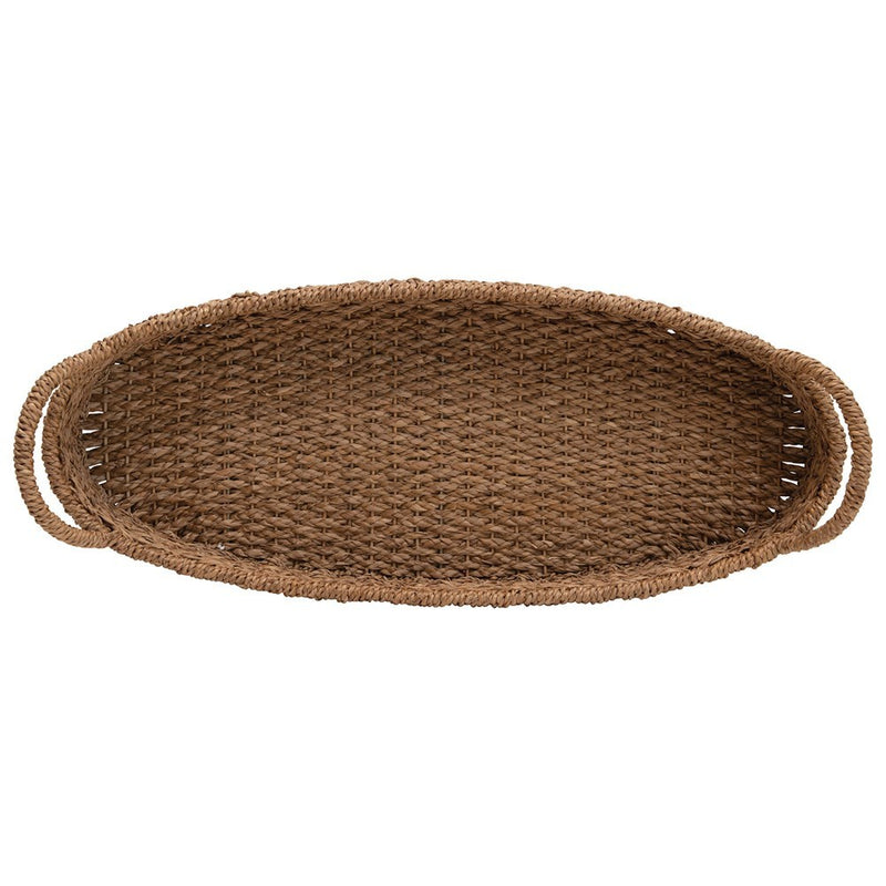 Woven Seagrass Oval Tray