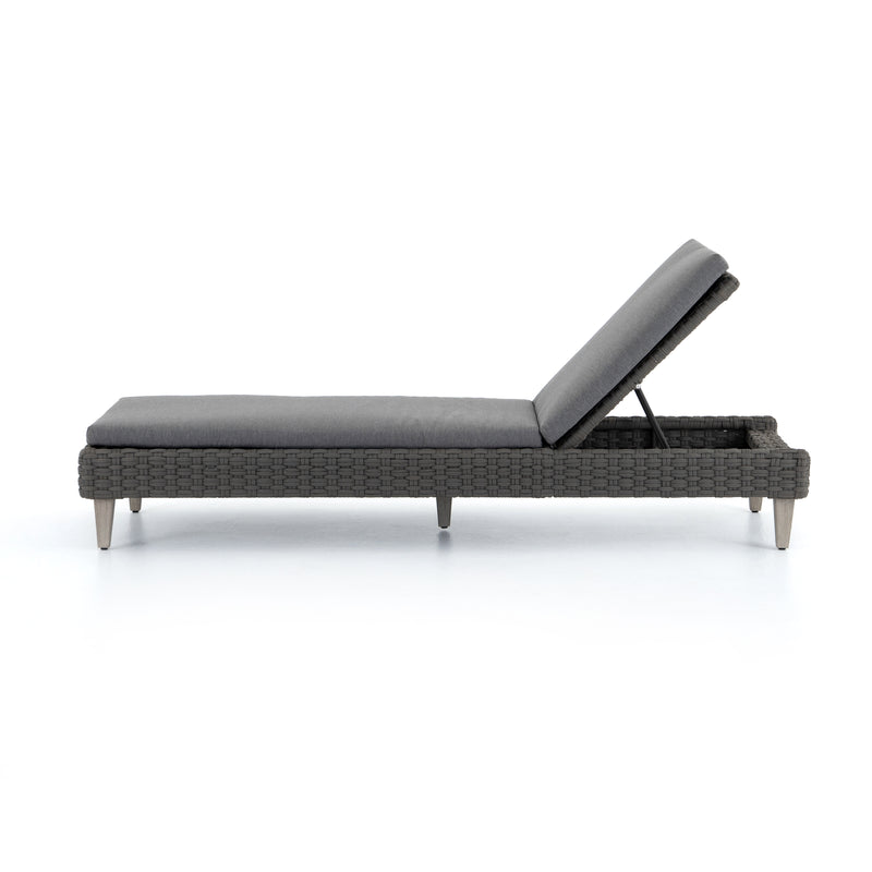 Remi Outdoor Chaise - Charcoal
