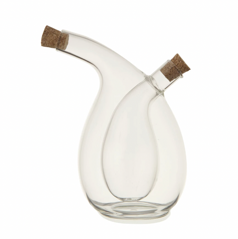 Oil and Vinegar Cruet with Cork Stoppers
