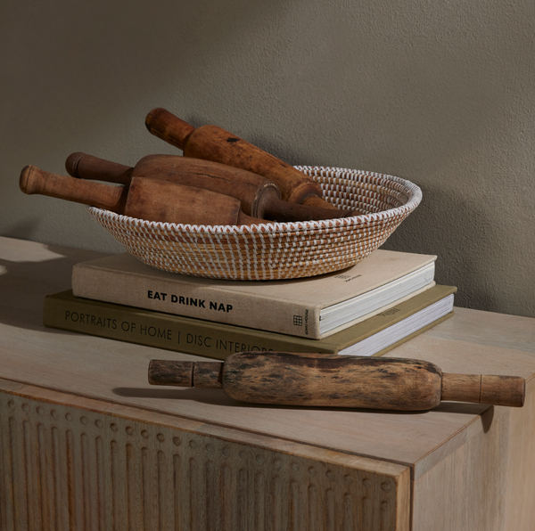 Found Chapati Rollers, Set of Four