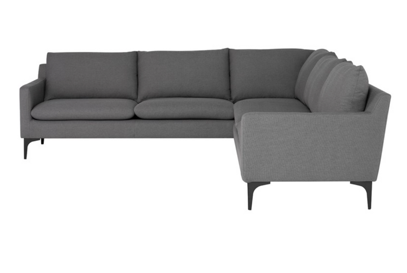 Andre Sectional - Slate Grey