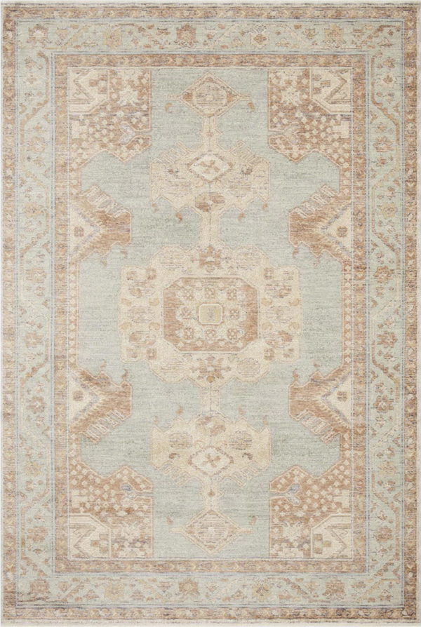 Carlisle Seafoam and Taupe Area Rug