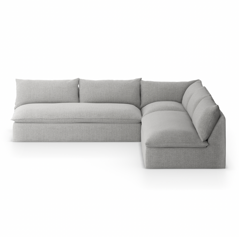 Grant Outdoor 3 Piece Sectional - Faye Ash