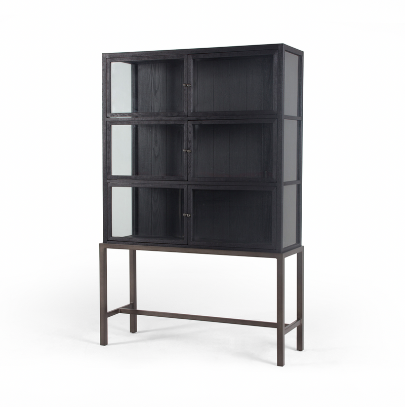 Spencer Curio Cabinet - Drifted Black