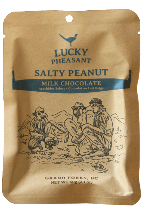 Lucky Pheasant - Roasted Salty Peanut - Milk Chocolate Bar