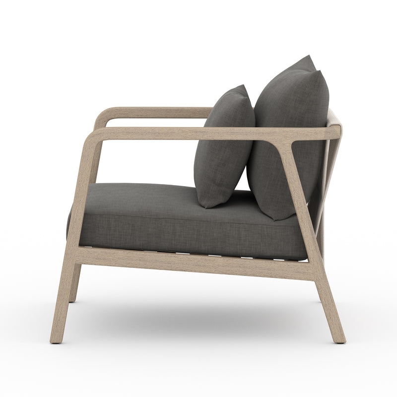 Numa Outdoor Chair - Washed Brown - Charcoal