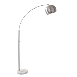 Zion Arc Lamp - Brushed Steel