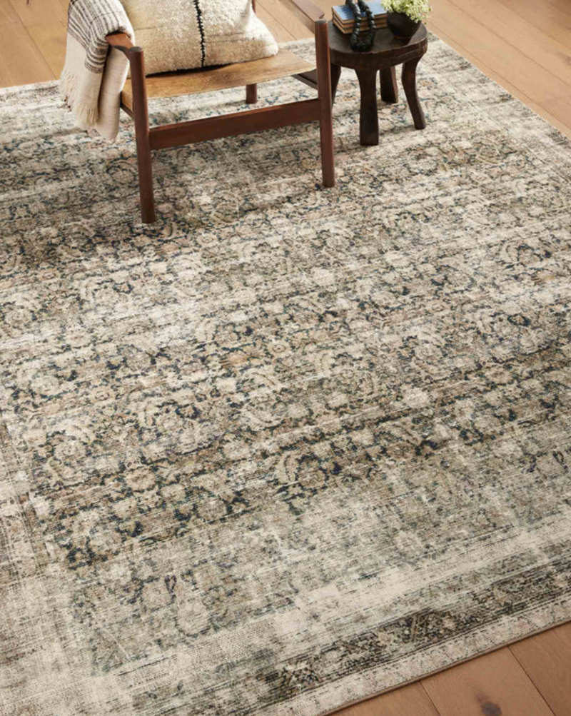 Amber Lewis - Morgan Navy and Sand Area Rug