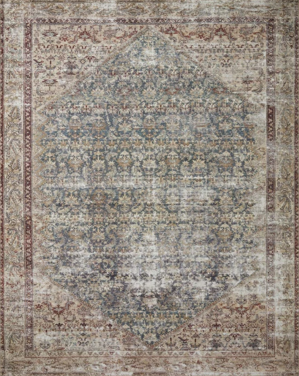 Amber Lewis - Georgie Teal and Antique Area Rug