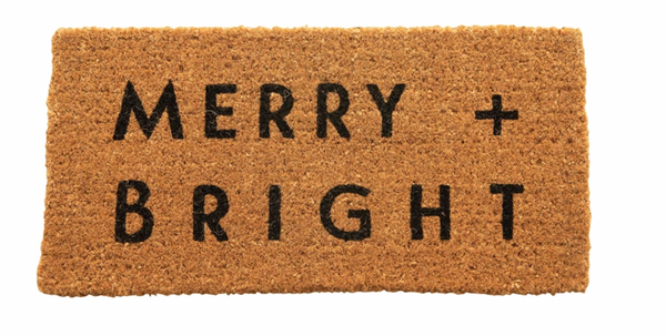 Merry + Bright Natural Coir Doormat