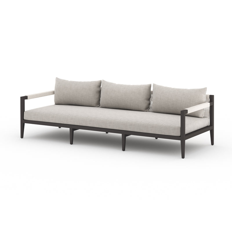 Sherwood 3 Seater Outdoor Sofa - Bronze - Stone Grey