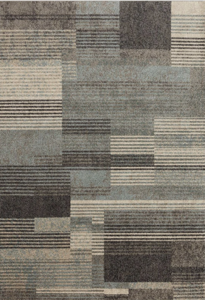 Bowery Storm and Taupe Area Rug