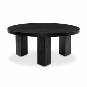 Mesa Round Coffee Table - Ebony Parawood