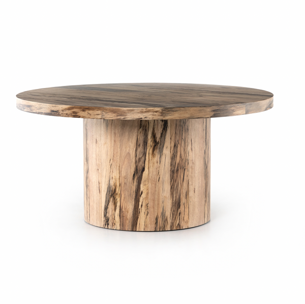 Hudson Round Dining Table - Spalted Primavera