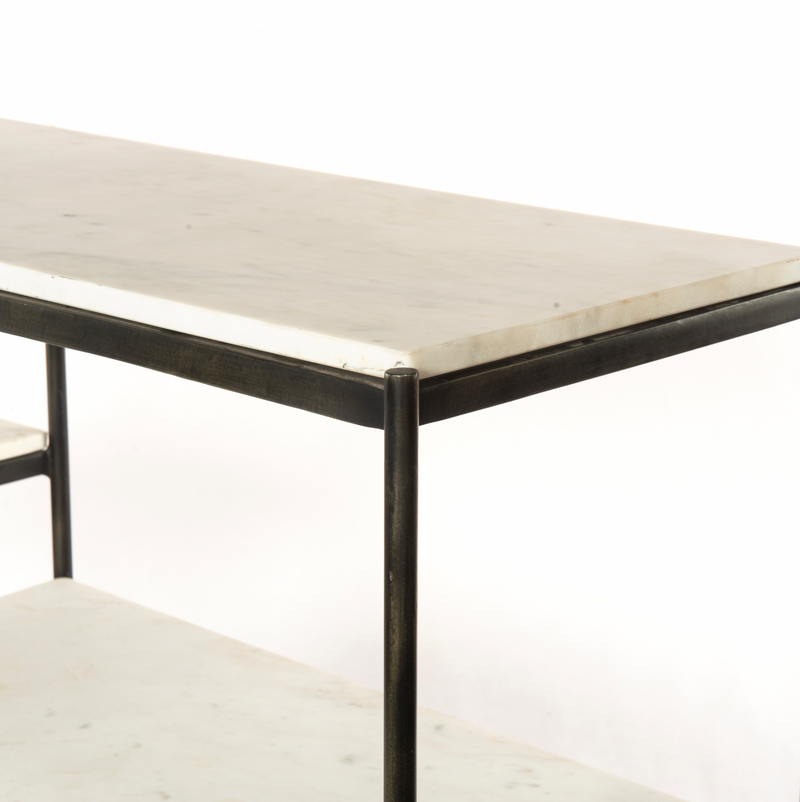 Lily Console Table - Hammered Grey