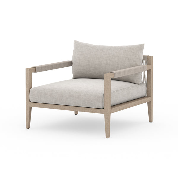 Sherwood Outdoor Chair - Washed Brown - Stone Grey