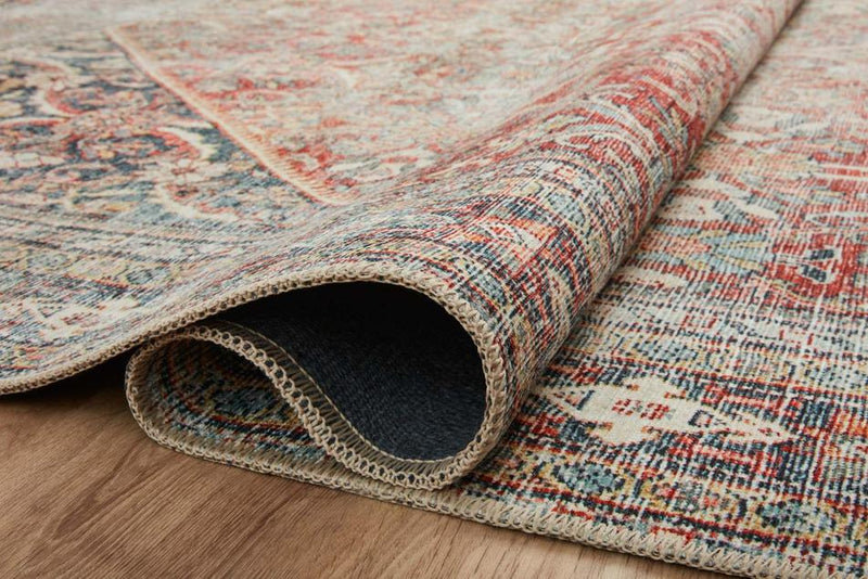 Amber Lewis - Georgie Red and Navy Area Rug